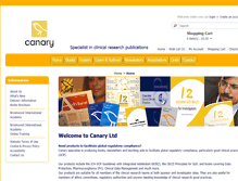 Tablet Screenshot of canarybooks.com